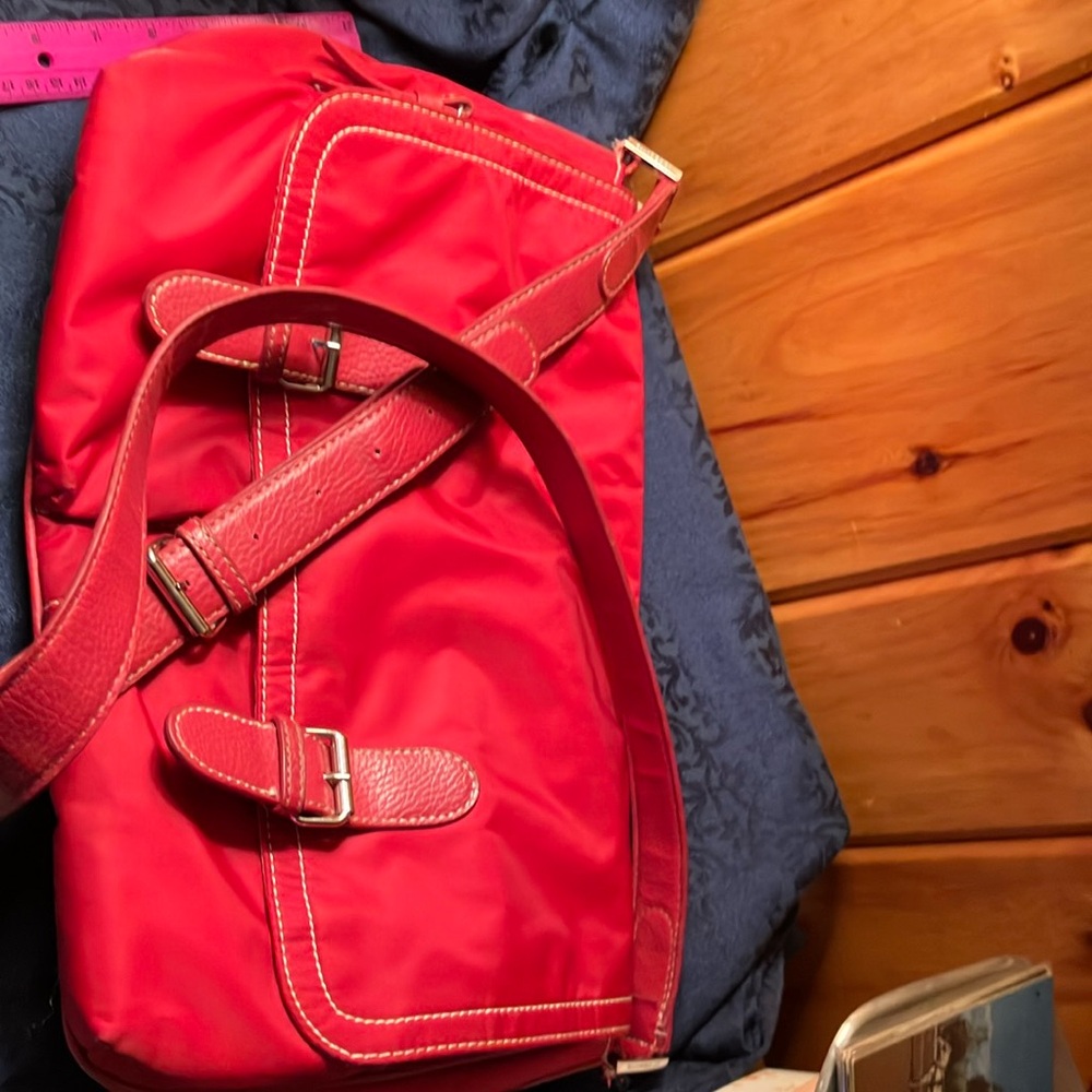 Red Courier Style Bag